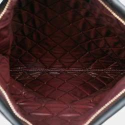 Pre Owned Chanel Black Quilted Lambskin CC Beauty Foldover Clutch