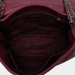 Pre Owned Chanel Red Quilted Calfskin Istanbul Accordion Flap