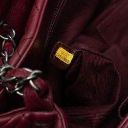 Pre Owned Chanel Red Quilted Calfskin Istanbul Accordion Flap