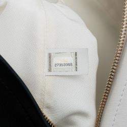 Pre Owned Chanel Black White Calfskin Coco Beach Ball Bag