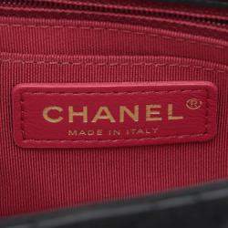 Pre Owned Chanel Black Mini Rectangular Classic Lambskin Romance Single Flap