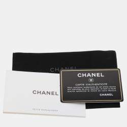Pre Owned Chanel Black Quilted Lambskin Make-Up Box Clutch With Chain