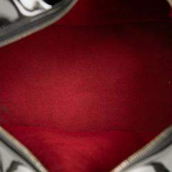 Pre Owned Chanel Black CC Chocolate Bar Patent Bowler Bag