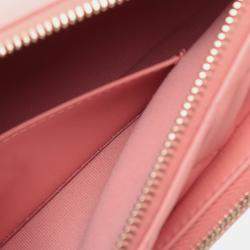 Pre Owned Chanel Pink Small Quilted Lambskin Clutch with Chain Shoulder Bag