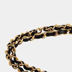 Pre Owned Chanel Black Small CC Quilted Lambskin Double Flap