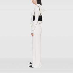 Pre Owned Chanel Black Small CC Quilted Lambskin Double Flap