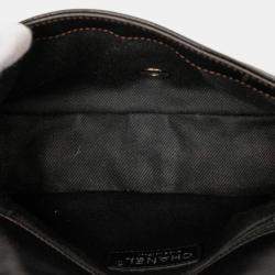 Pre Owned Chanel Black Small Quilted Patent Coco Shine Flap