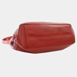 Pre Owned Chanel Red CC Caviar Supermodel Tote