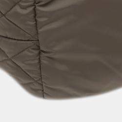 Pre Owned Chanel Brown Green Medium Quilted Nylon Coco Cocoon Tote
