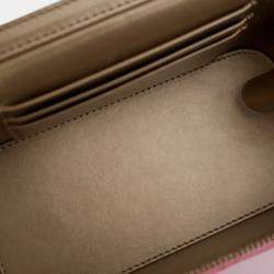 Pre Owned Chanel Pink Small Quilted Lambskin Pearl Crush Vanity Case with Chain
