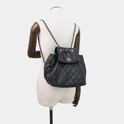 Pre Owned Chanel Matelasse Beijing Backpack Black Leather