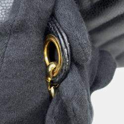 Pre Owned Chanel V Stitch Chain shoulder Black Caviar Leather