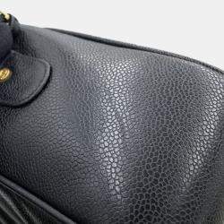 Pre Owned Chanel V Stitch Chain shoulder Black Caviar Leather