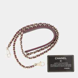 Pre Owned Chanel Coco Handle Matelasse Handbag Metalicpurple Caviar Leather Size Xxs