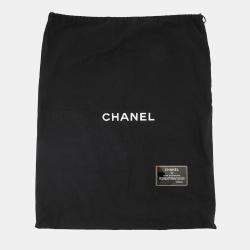 Pre Owned Chanel Cc Logo Handbag Black Caviar Leather