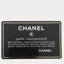 Pre Owned Chanel Cc Logo Handbag Black Caviar Leather