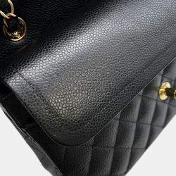 Pre Owned Chanel Matelasse Chain shoulder Black Caviar Leather
