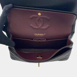 Pre Owned Chanel Matelasse Chain shoulder Black Caviar Leather