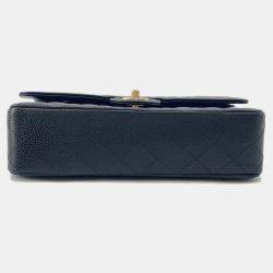 Pre Owned Chanel Matelasse Chain shoulder Black Caviar Leather