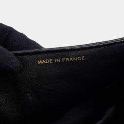 Pre Owned Chanel Matelasse Double Face Chain shoulder Black Lambskin