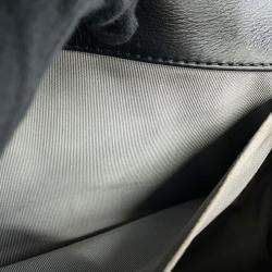 Pre Owned Chanel Boy Chanel Matelasse Shoulder Bag Black Leather