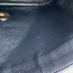 Pre Owned Chanel Mini Materasse Chain Shoulder Black Caviar Leather