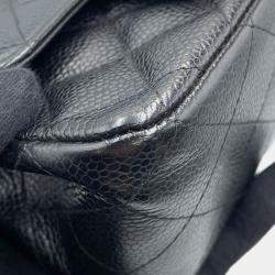 Pre Owned Chanel Mini Materasse Chain Shoulder Black Caviar Leather