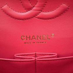 Pre Owned Chanel Matelasse Double Flap Chain shoulder Red Caviar Leather