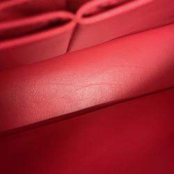 Pre Owned Chanel Matelasse Double Flap Chain shoulder Red Caviar Leather