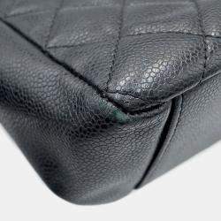 Pre Owned Chanel Pst Tote Black Caviar Leather