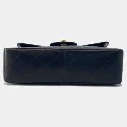Pre Owned Chanel Jumbo Matelasse Chain shoulder Black Lambskin