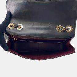 Pre Owned Chanel Jumbo Matelasse Chain shoulder Black Lambskin