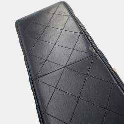 Pre Owned Chanel Matelasse Chain shoulder Black Lambskin