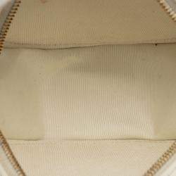 Pre Owned Chanel Quilted Goatskin 19 Round Clutch With Chain