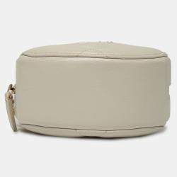 Pre Owned Chanel Quilted Goatskin 19 Round Clutch With Chain