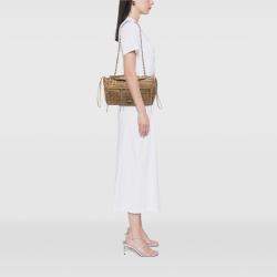 Pre Owned Chanel Perforated Suede Fringe Flap