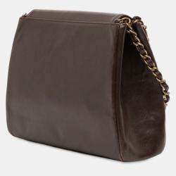 Pre Owned Chanel CC Lambskin Chain Shoulder Bag