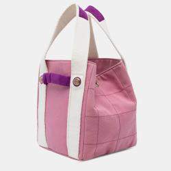 Pre Owned Chanel Canvas Square Stitch Tote