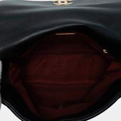Pre Owned Chanel Black Large Lambskin 19 Flap