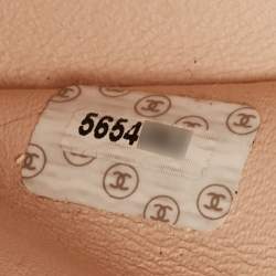 Pre Owned Chanel Beige Quilted Leather Jumbo Vintage Classic Single Flap Bag