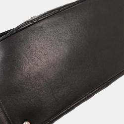 Pre Owned Chanel Black Lambskin Antik Boy Flap Handbag