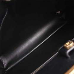 Pre Owned Chanel Black Coco Luxe Calfskin 2way Handbag