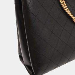 Pre Owned Chanel Black Coco Luxe Calfskin 2way Handbag