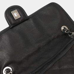 Pre Owned Chanel Black Calfskin French Riviera Shoulder Bag