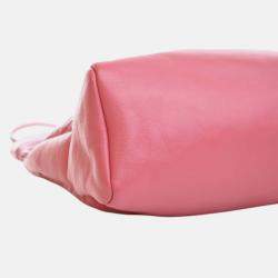 Pre Owned Chanel Pink Small Shiny Aged Calfskin 31 Shopping Bag