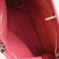 Pre Owned Chanel Pink Small Shiny Aged Calfskin 31 Shopping Bag