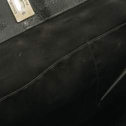 Pre Owned Chanel Black Quilted Caviar Leather On The Road Tote