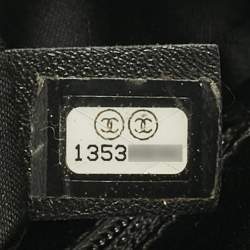 Pre Owned Chanel Black Quilted Caviar Leather On The Road Tote