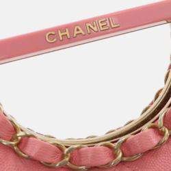Pre Owned Chanel Pink Quilted Caviar A Real Catch Clutch