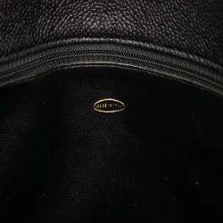 Pre Owned Chanel Black CC Caviar Chain Tote